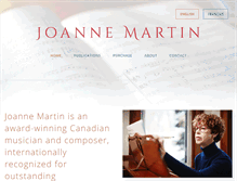 Tablet Screenshot of joannemartin.ca